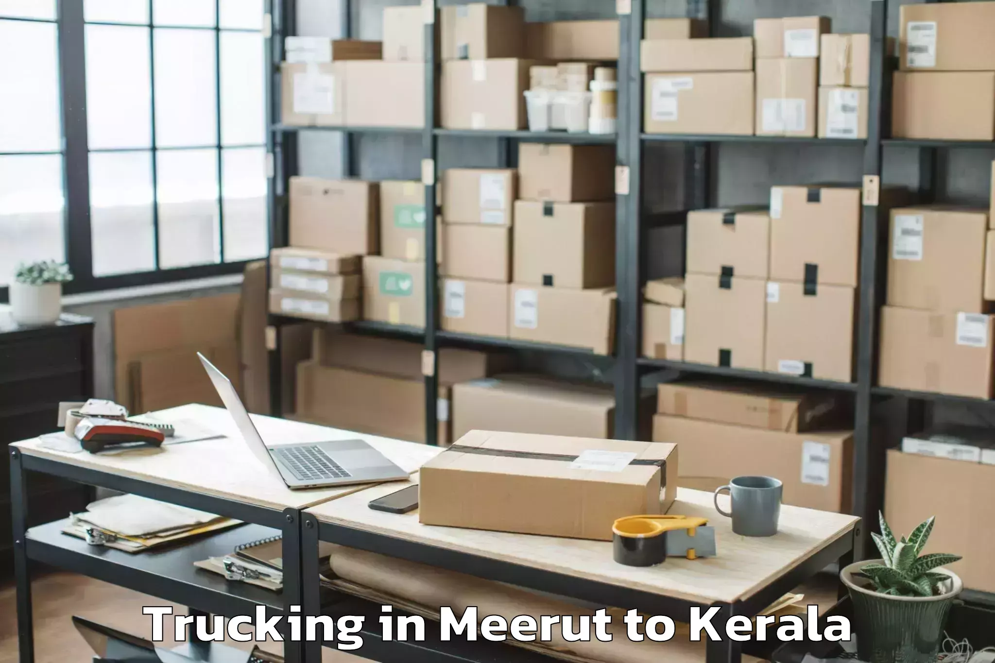 Easy Meerut to Pattanakkad Trucking Booking